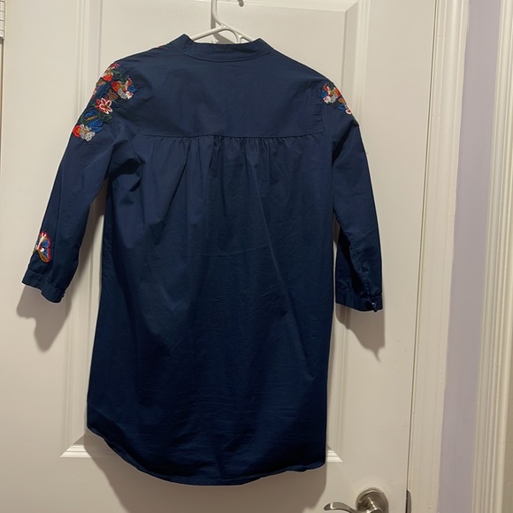 Hand Craft Floral Mini Dress for Women - Picture 2 of 3